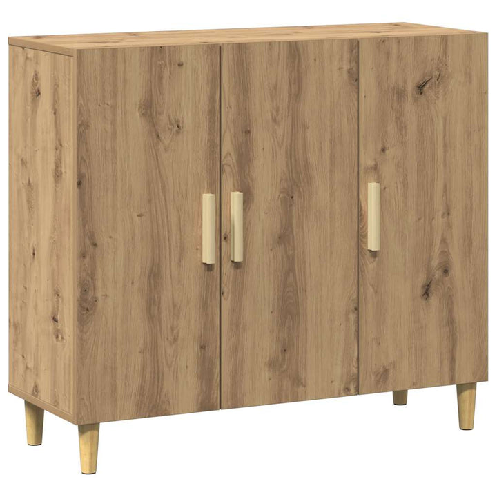 skab 90x34x80 cm konstrueret træ kunsteg