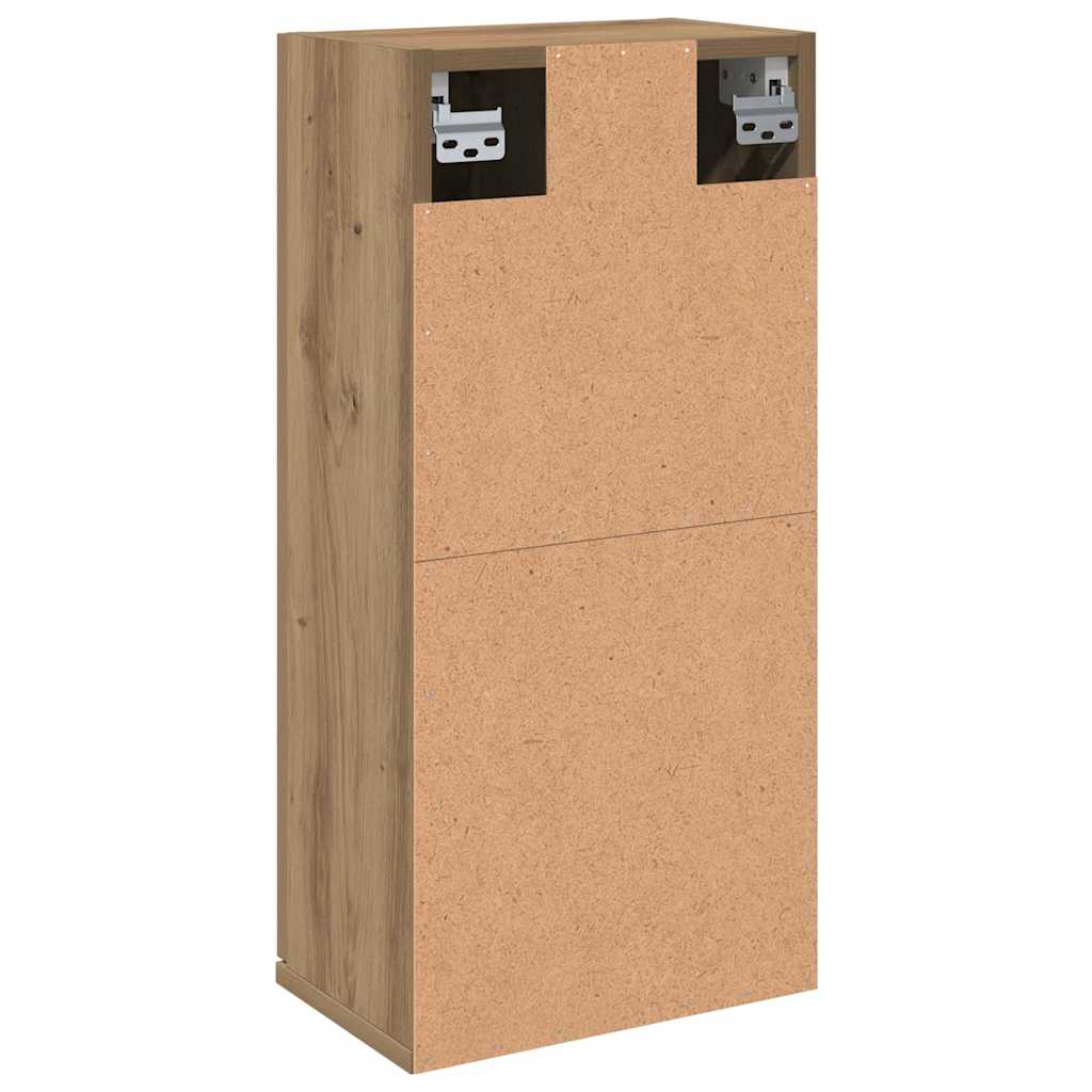 væghængt badeværelsesskab 32x20x67 cm kunsteg