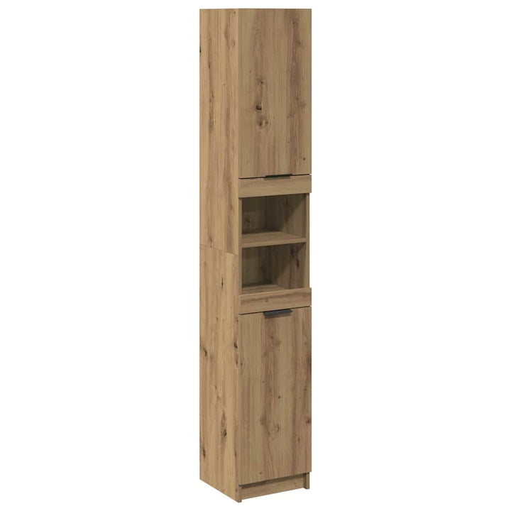 badeværelsesskab 32x34x188,5 cm konstrueret træ kunsteg