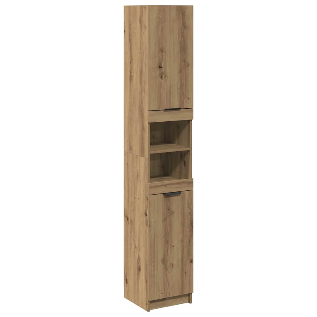 badeværelsesskab 32x34x188,5 cm konstrueret træ kunsteg