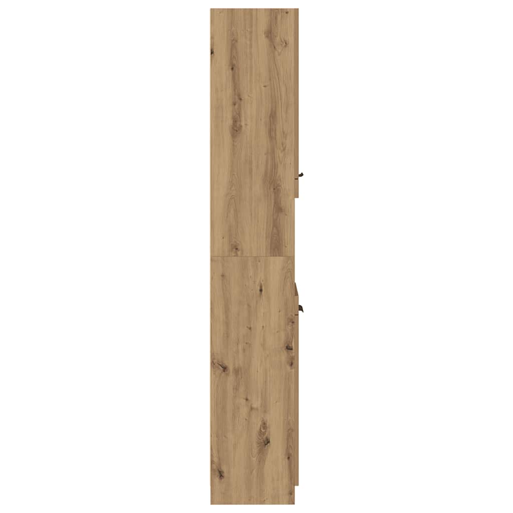 badeværelsesskab 32x34x188,5 cm konstrueret træ kunsteg