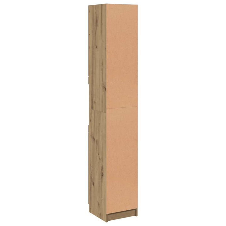badeværelsesskab 32x34x188,5 cm konstrueret træ kunsteg