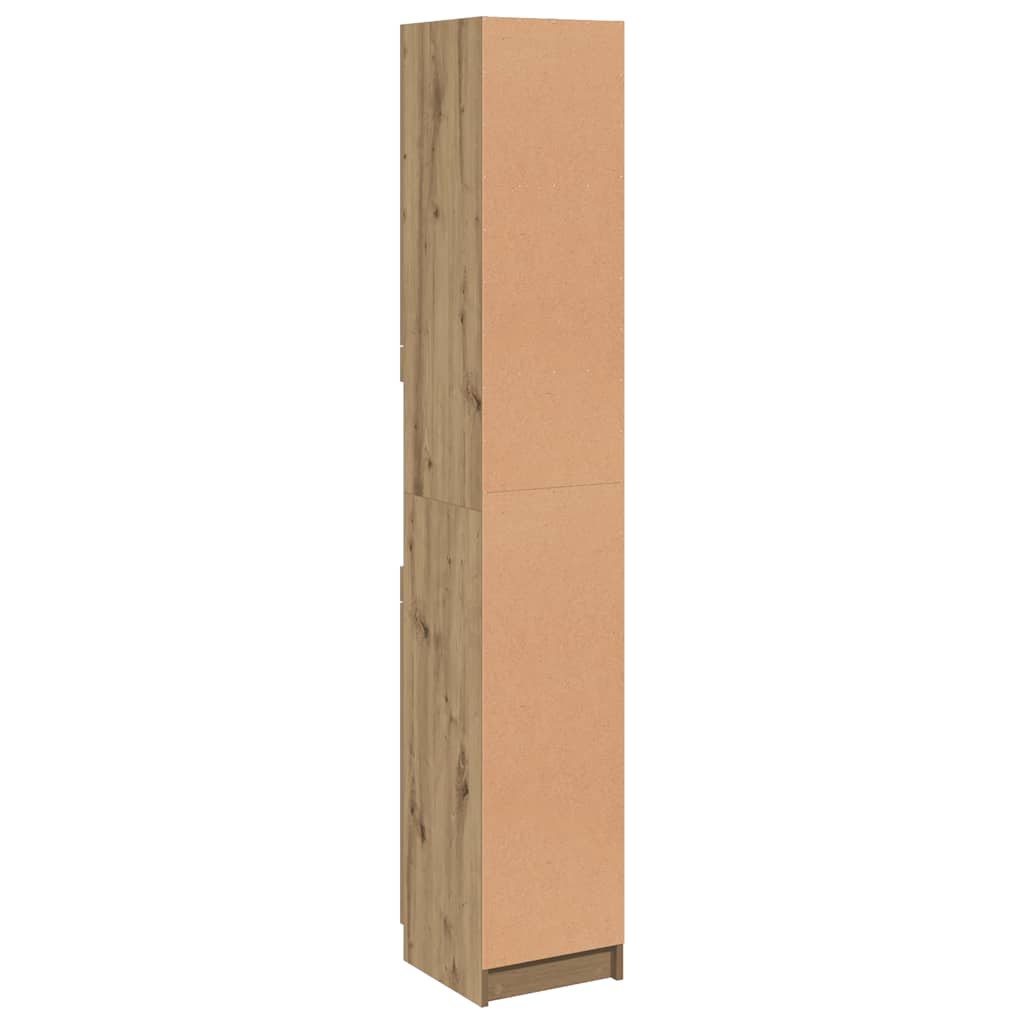 badeværelsesskab 32x34x188,5 cm konstrueret træ kunsteg