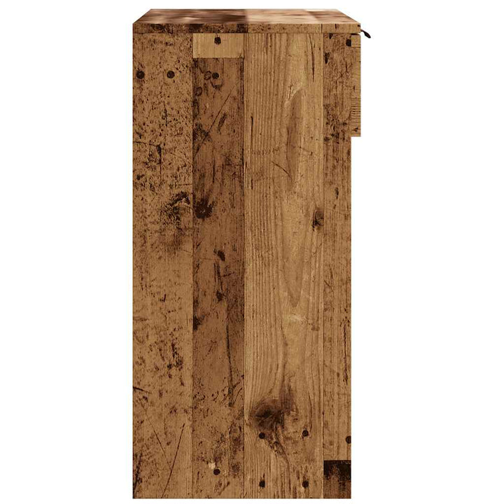 konsolbord 90x36x75 cm konstrueret træ gammelt trælook