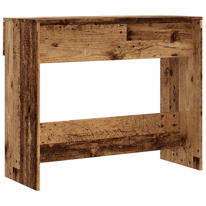 konsolbord 90x36x75 cm konstrueret træ gammelt trælook
