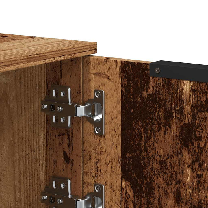 tv-bord 102x35x36,5 cm konstrueret træ gammelt trælook