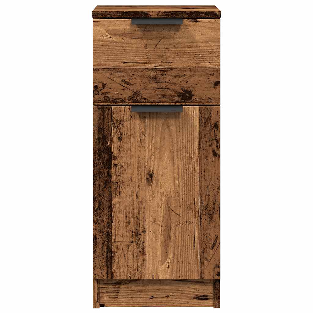 skænk 30x30x70 cm konstrueret træ antikt træ