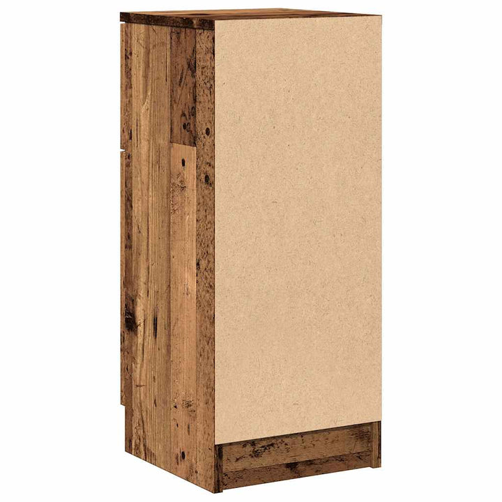 skænk 30x30x70 cm konstrueret træ antikt træ