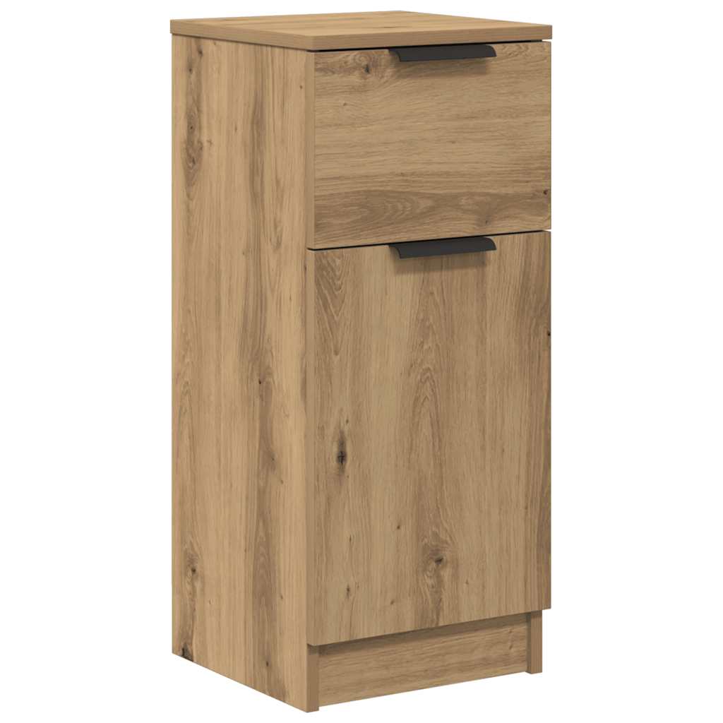 skænk 30x30x70 cm konstrueret træ kunsteg