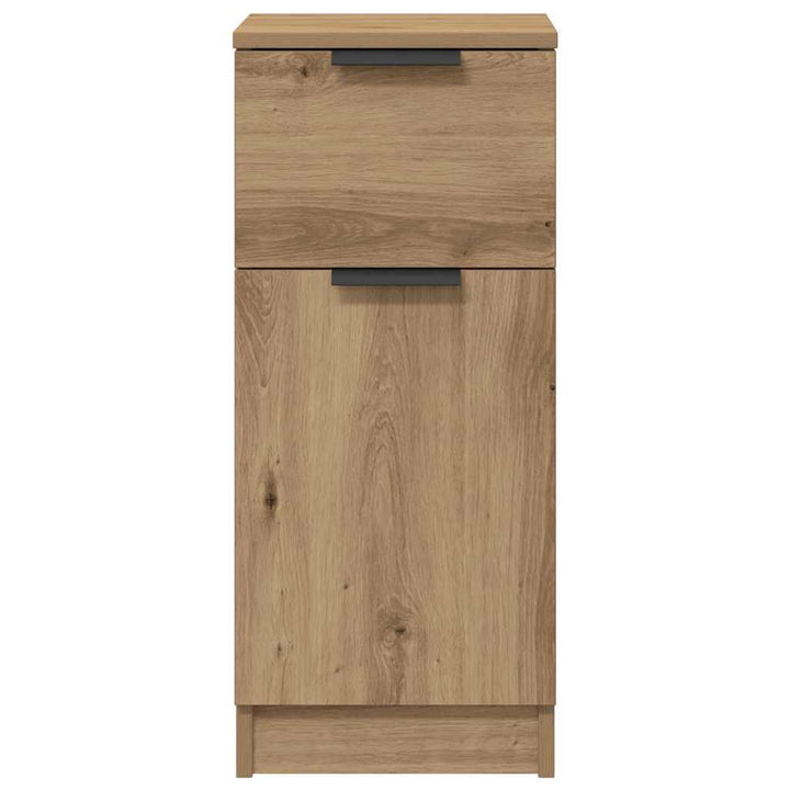 skænk 30x30x70 cm konstrueret træ kunsteg