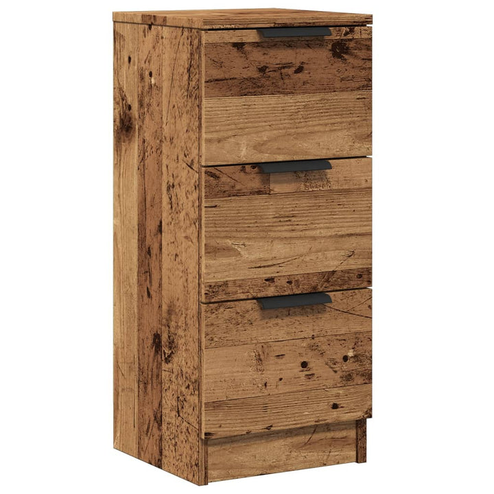 skænk 30x30x70 cm konstrueret træ antikt træ