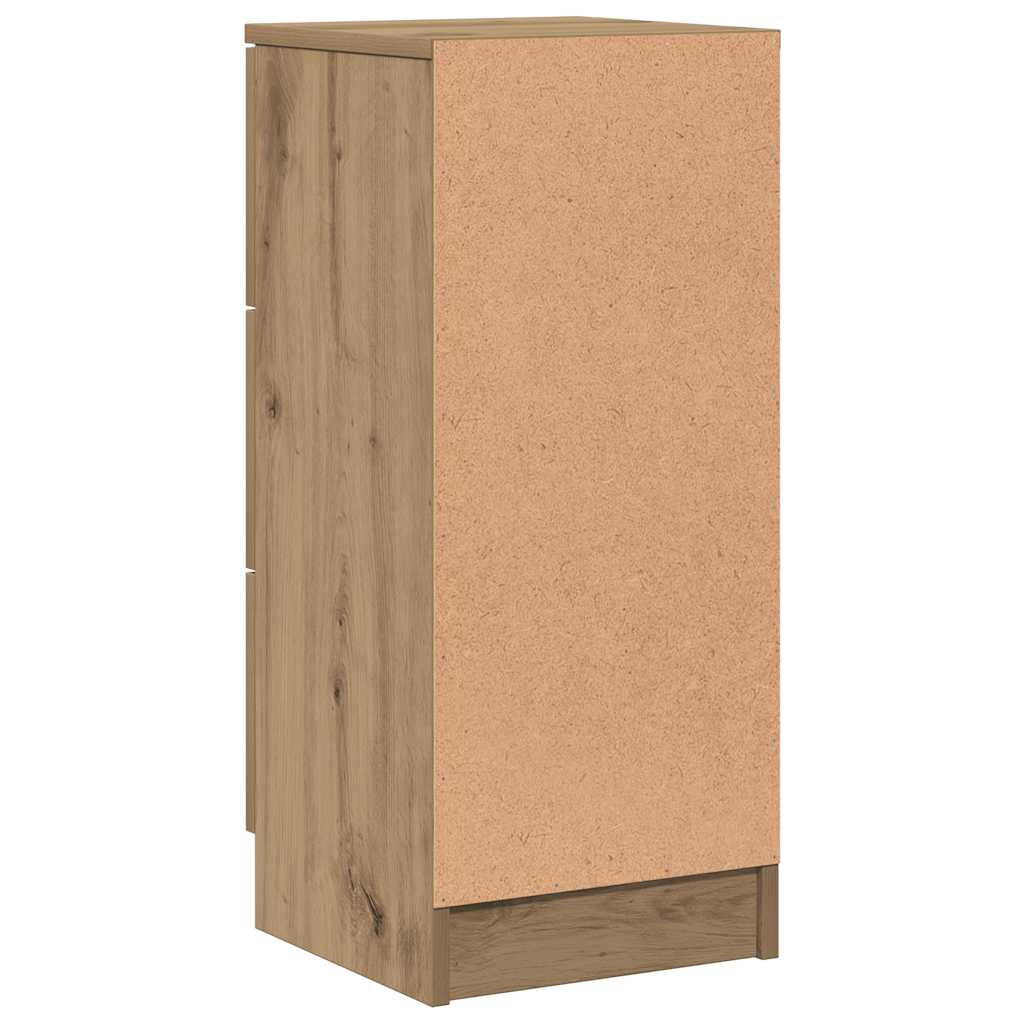skænk 30x30x70 cm konstrueret træ kunsteg