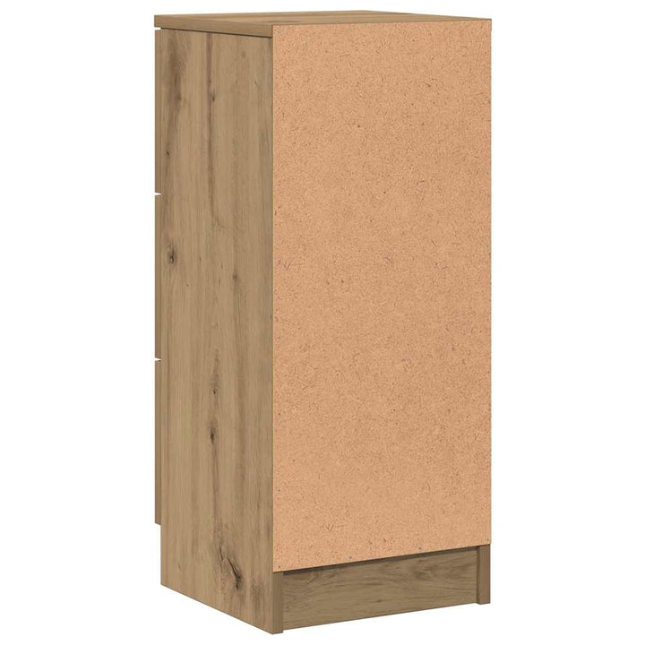 skænke 2 stk. 30x30x70 cm konstrueret træ kunsteg