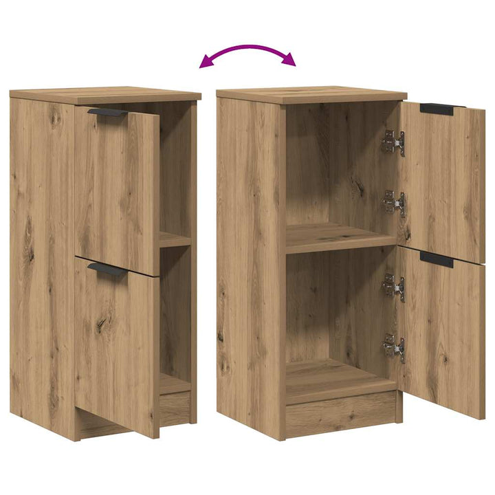 skænk 30x30x70 cm konstrueret træ kunsteg