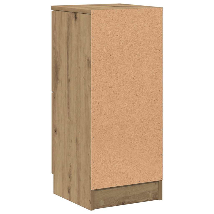 skænke 2 stk. 30x30x70 cm konstrueret træ kunsteg