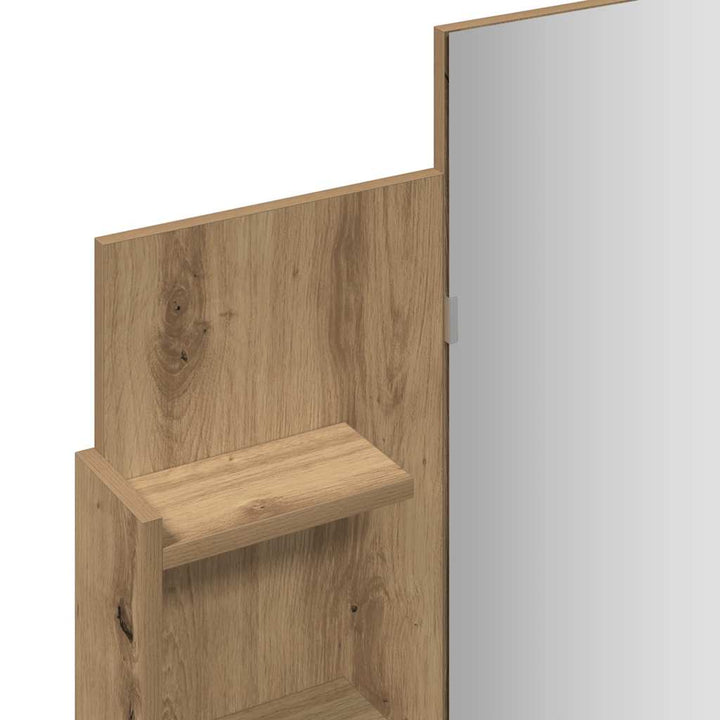 makeupbord med spejl 96x39x142 cm kunsteg
