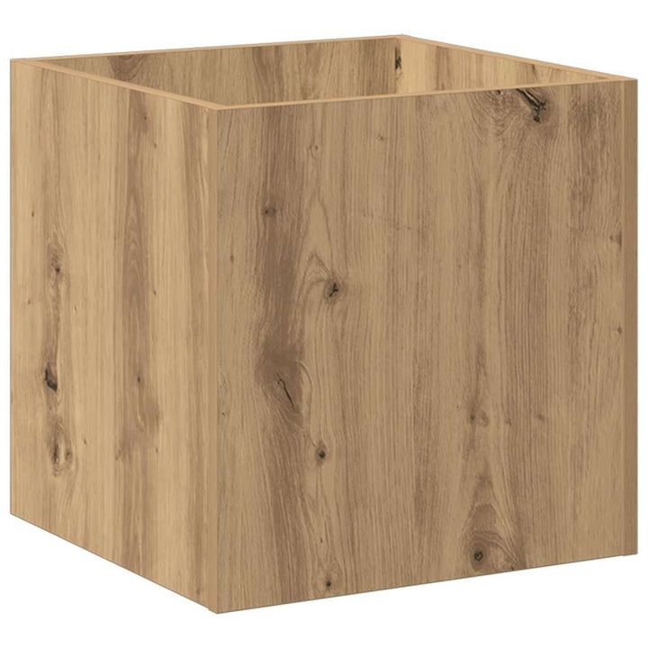 plantekasse 40x40x40 cm konstrueret træ kunsteg