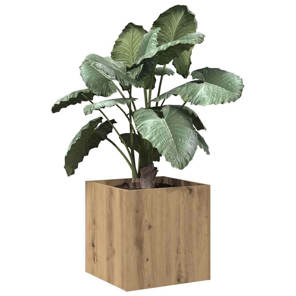 plantekasse 40x40x40 cm konstrueret træ kunsteg