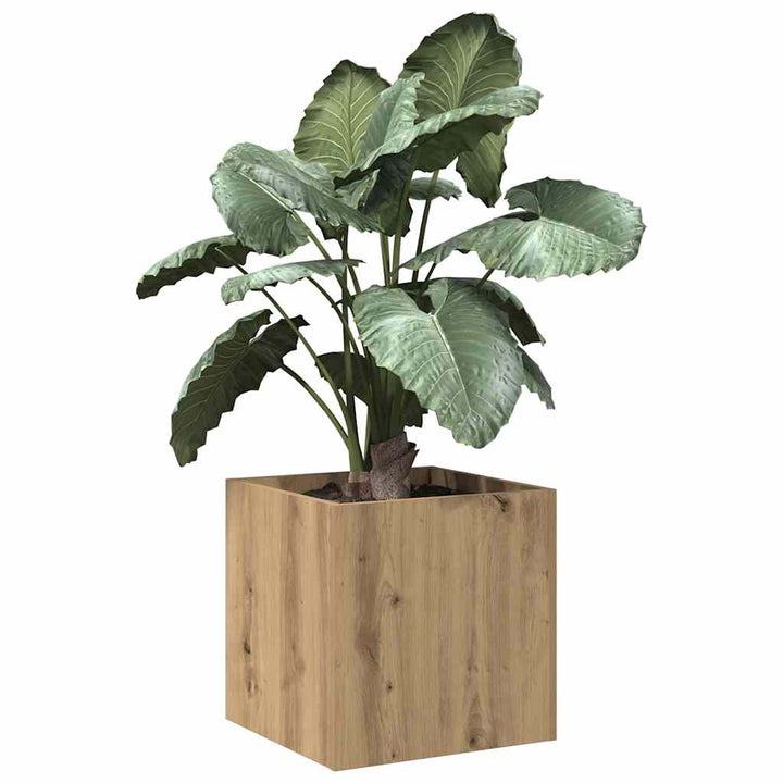 plantekasse 40x40x40 cm konstrueret træ kunsteg