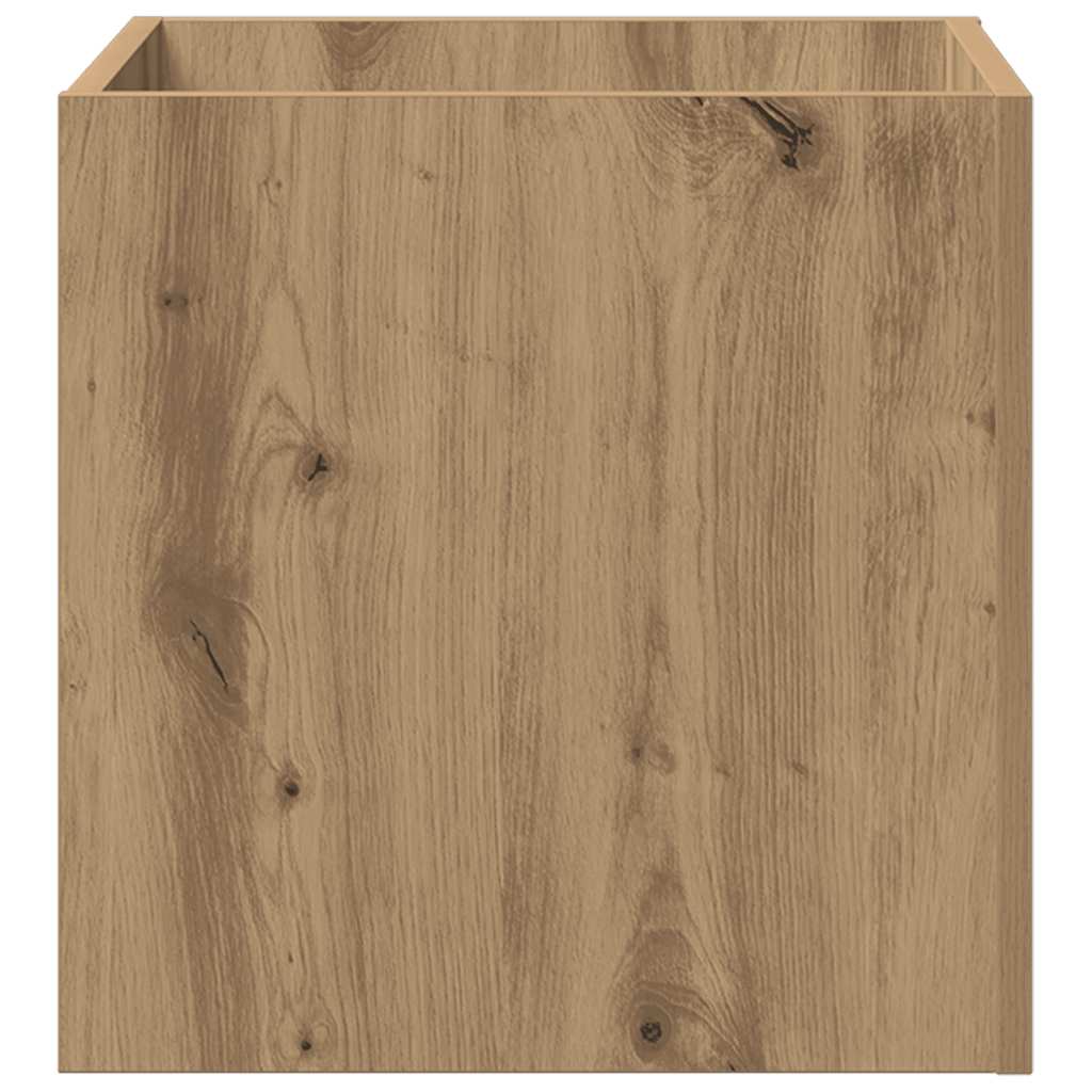 plantekasse 40x40x40 cm konstrueret træ kunsteg