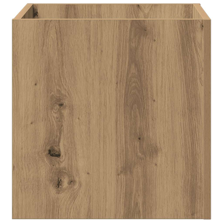plantekasse 40x40x40 cm konstrueret træ kunsteg