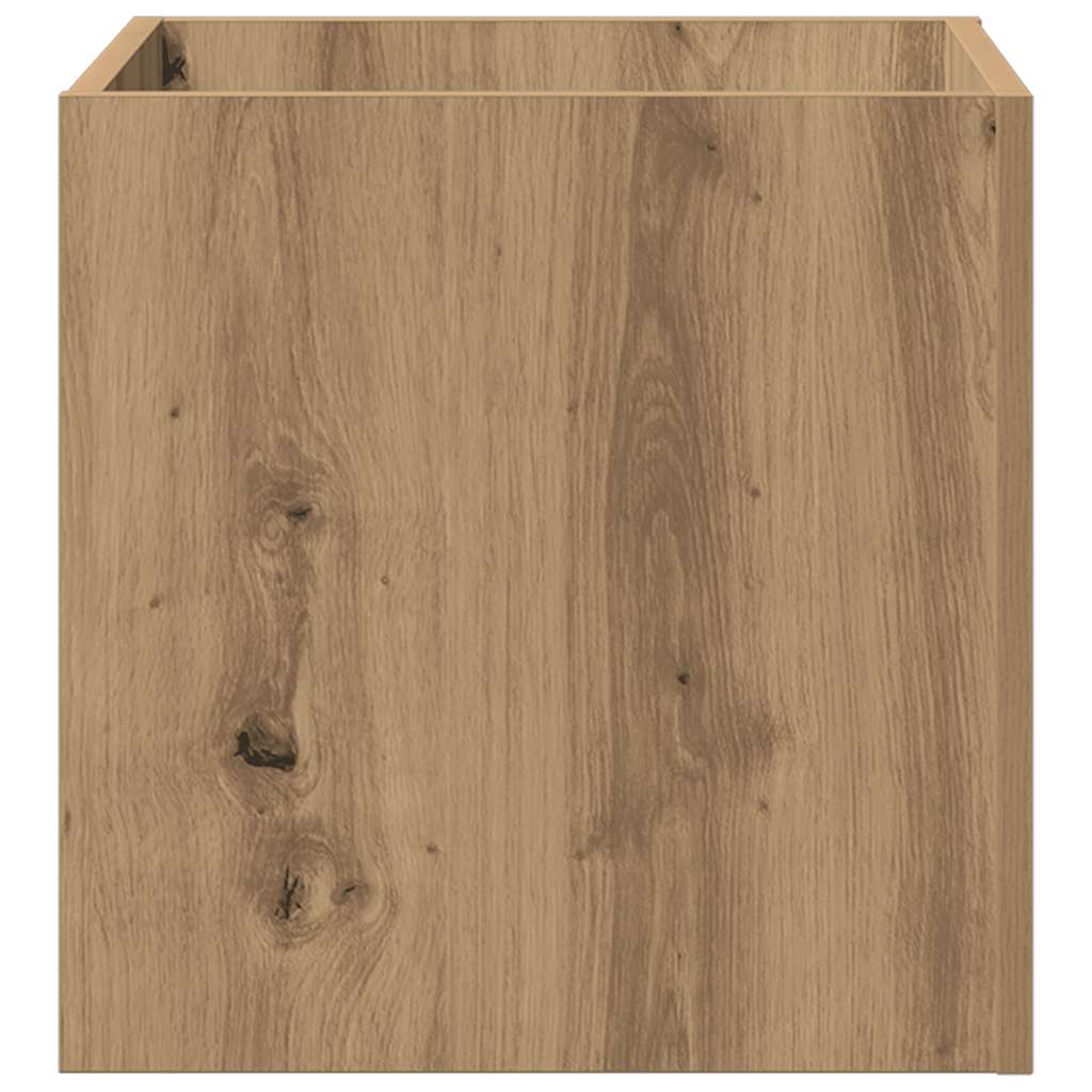 plantekasse 40x40x40 cm konstrueret træ kunsteg