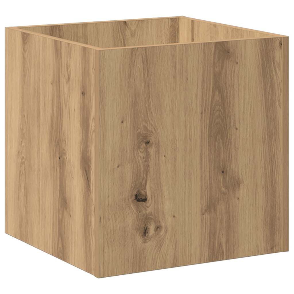 plantekasse 40x40x40 cm konstrueret træ kunsteg