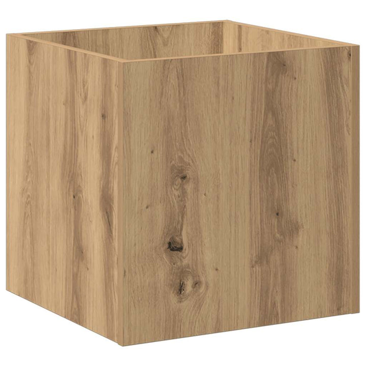 plantekasse 40x40x40 cm konstrueret træ kunsteg