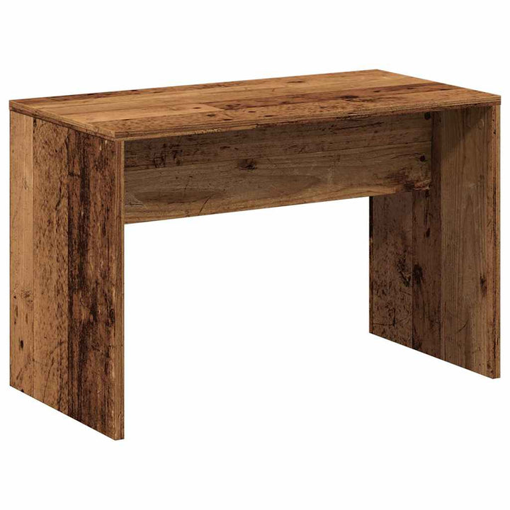 skammel til makeupbord 70x35x45 cm konstrueret træ antikt træ