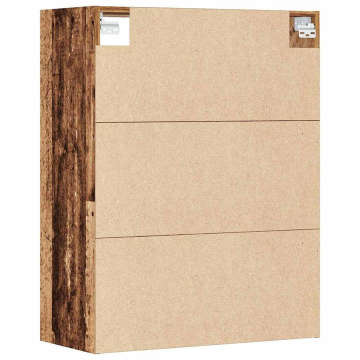 vægskab 69,5x32,5x90 cm gammelt træ