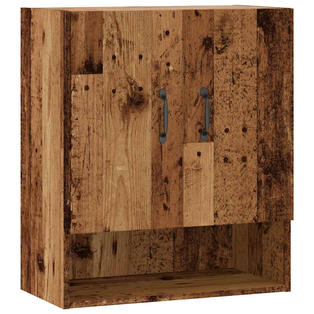 vægskab 60x31x70 cm konstrueret træ gammelt træ