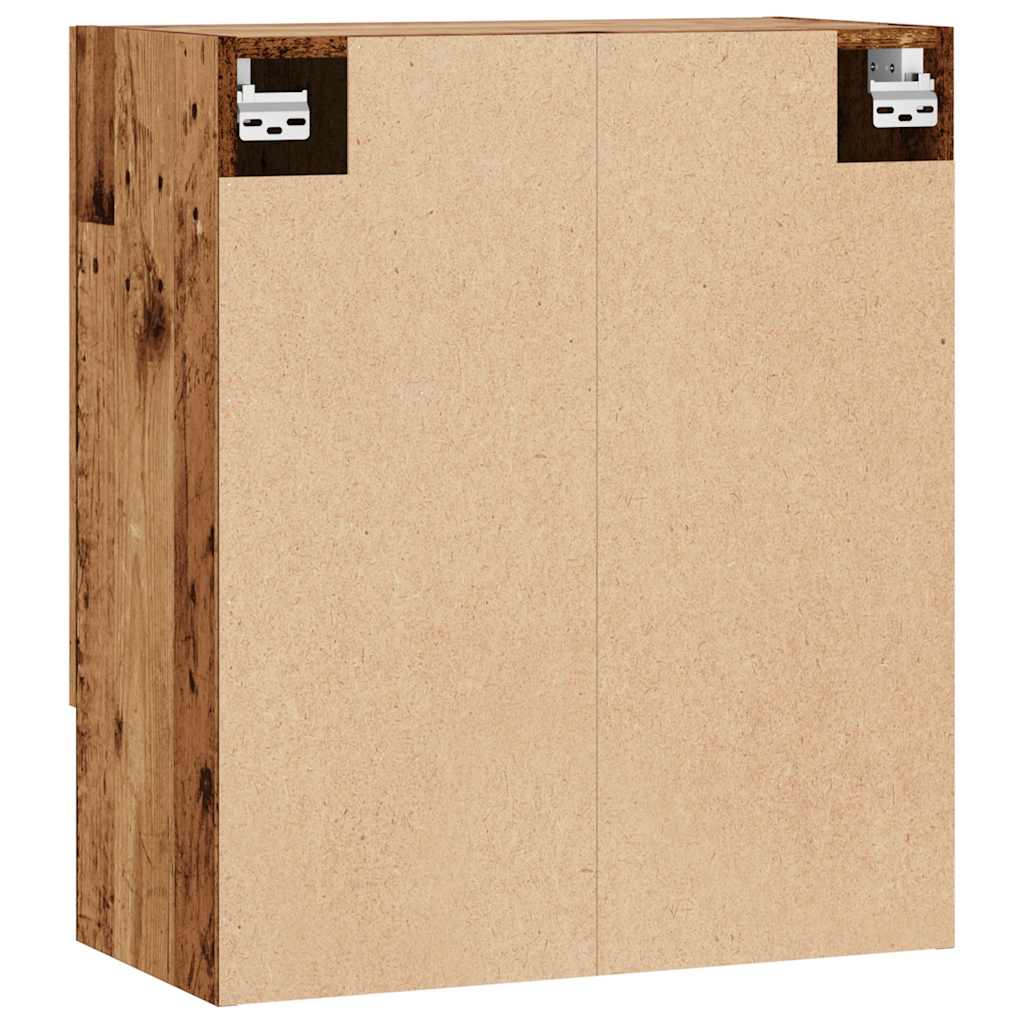 vægskab 60x31x70 cm konstrueret træ gammelt træ