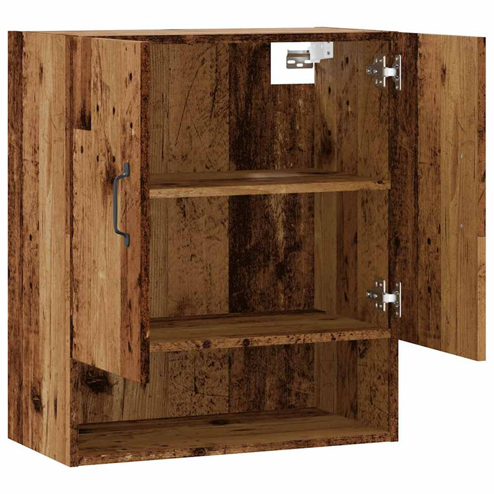 vægskab 60x31x70 cm konstrueret træ gammelt træ