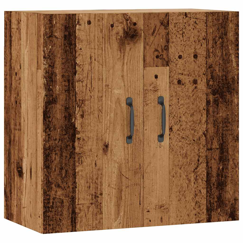 vægskab 60x31x60 cm konstrueret træ antikt træ
