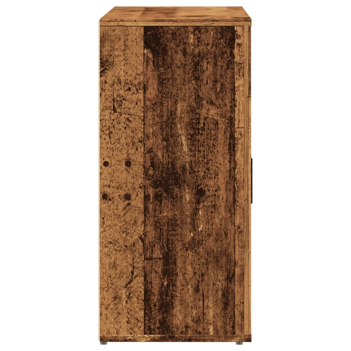 skænk 80x33x70 cm konstrueret træ gammelt træ-look
