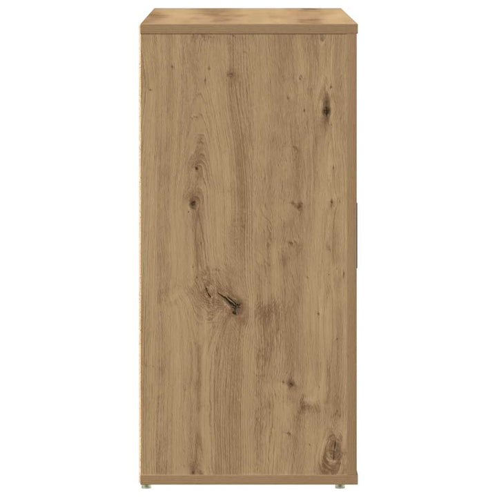 skænk 80x33x70 cm konstrueret træ egetræsfarve