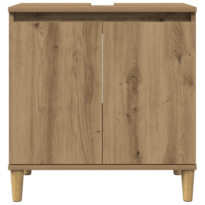 underskab til håndvask 58x33x60 cm konstrueret træ kunsteg