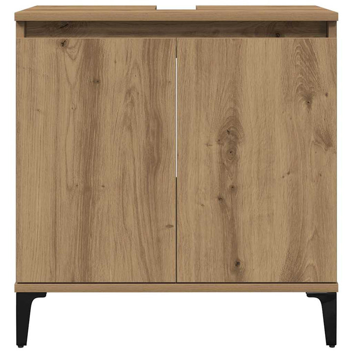 underskab til håndvask 58x33x60 cm konstrueret træ kunsteg