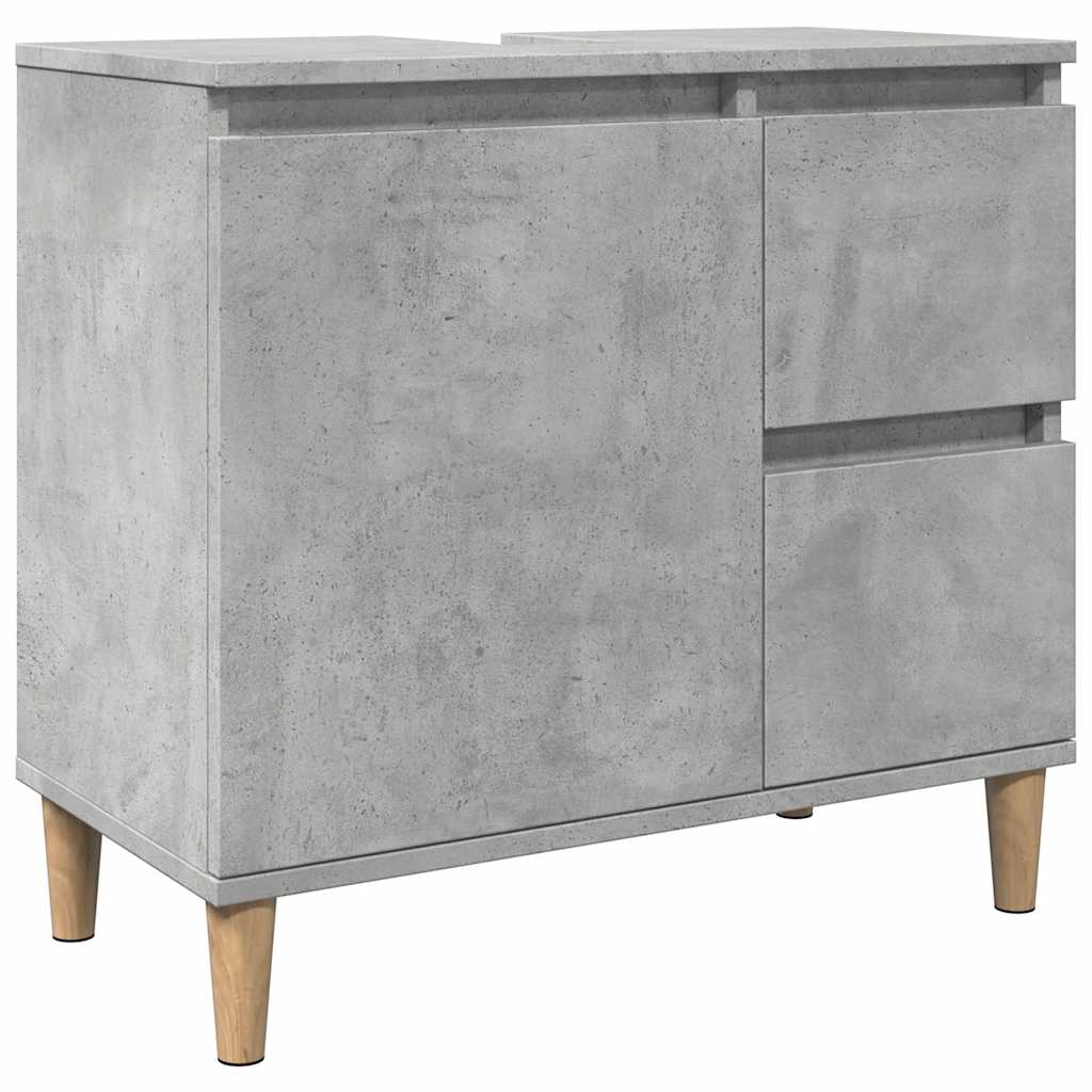 underskab til vask 65x33x60 cm konstrueret træ betongrå
