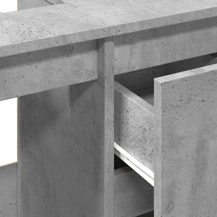 underskab til vask 65x33x60 cm konstrueret træ betongrå