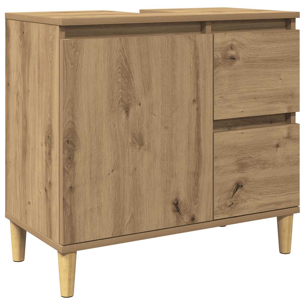 underskab til vask 65x33x60 cm konstrueret træ kunsteg