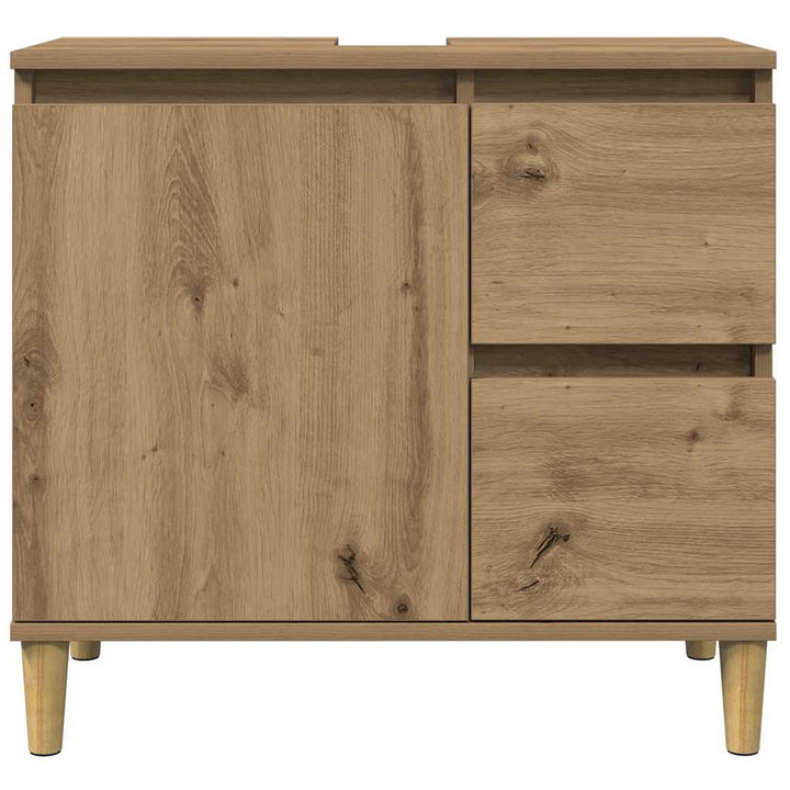underskab til vask 65x33x60 cm konstrueret træ kunsteg