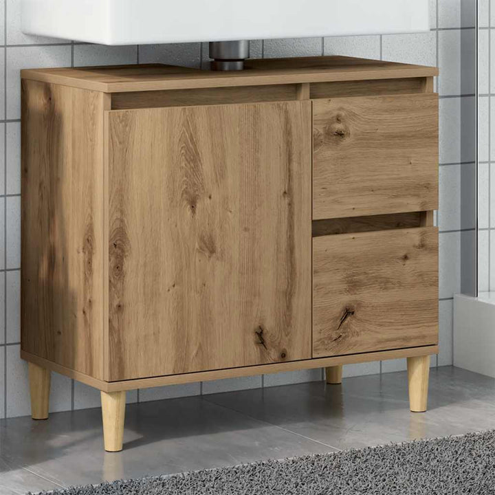 underskab til vask 65x33x60 cm konstrueret træ kunsteg