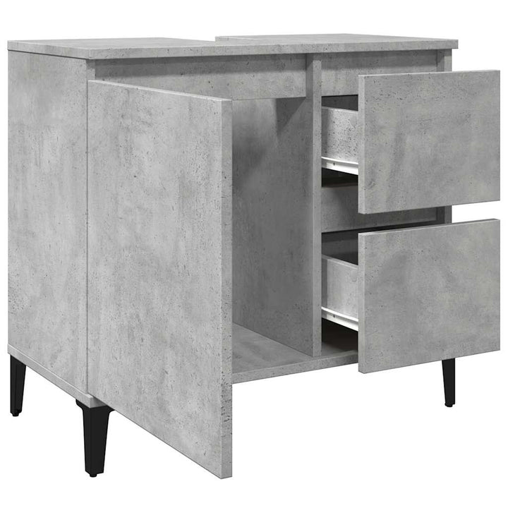 underskab til vask 65x33x60 cm konstrueret træ betongrå