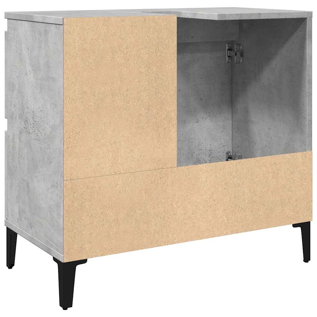 underskab til vask 65x33x60 cm konstrueret træ betongrå