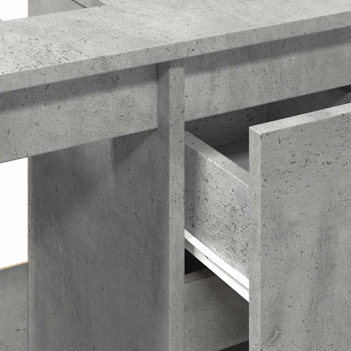 underskab til vask 65x33x60 cm konstrueret træ betongrå
