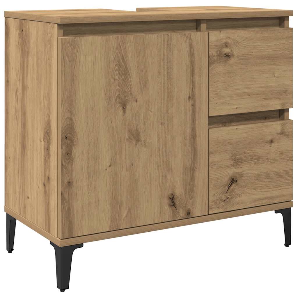 underskab til vask 65x33x60 cm konstrueret træ kunsteg