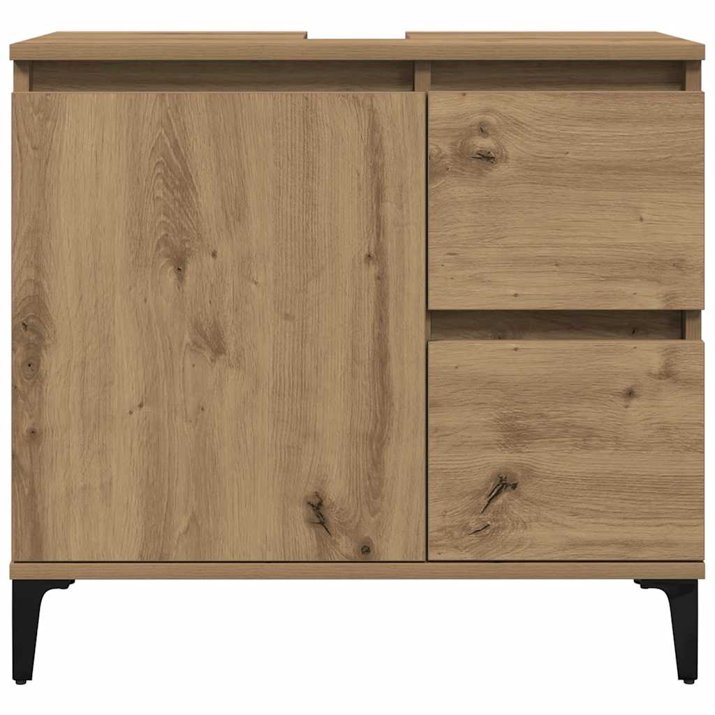 underskab til vask 65x33x60 cm konstrueret træ kunsteg