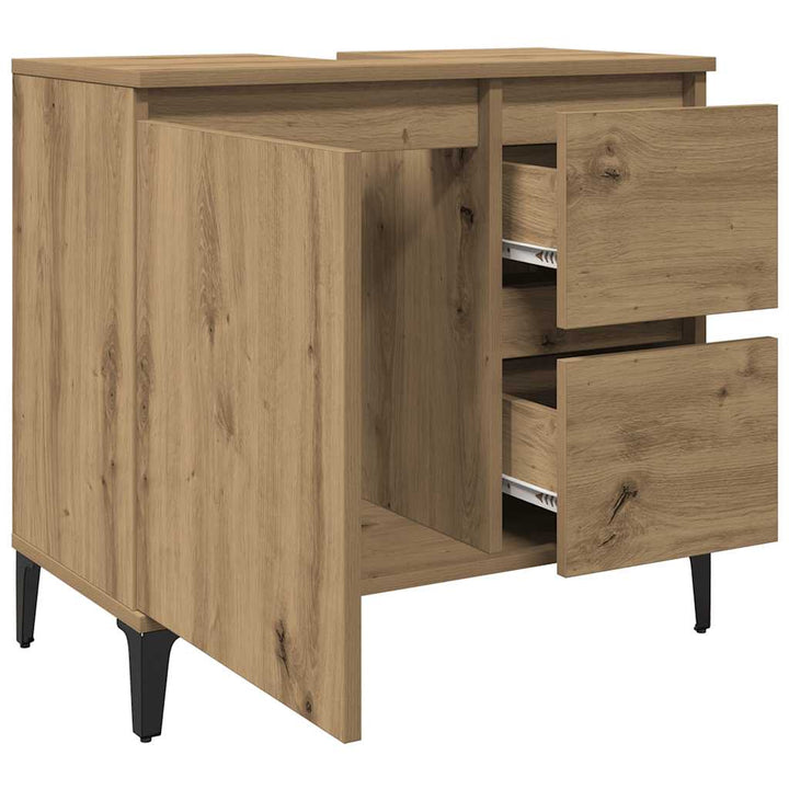 underskab til vask 65x33x60 cm konstrueret træ kunsteg