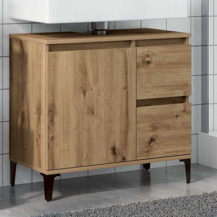 underskab til vask 65x33x60 cm konstrueret træ kunsteg
